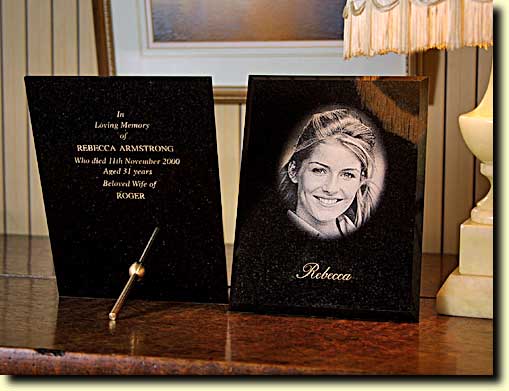 Rebecca Vignette and Inscription